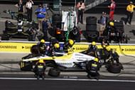 Colton Herta during a pit stop at the NTT IndyCar Series Sonsio Grand Prix - Source: Getty